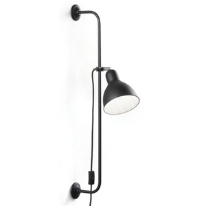 Ideallux, Wandleuchte Shower mit Schalter und Stecker, Wandleuchte Shower mit Schalter und Stecker