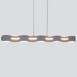 Eco-Light, LED-Hängeleuchte Wave nickel, LED-Hängeleuchte Wave nickel