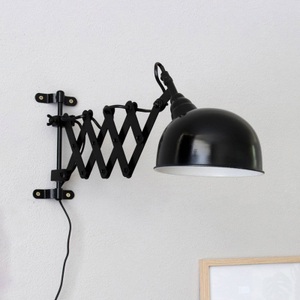 Steinhauer, Scherenlampe Yorkshire für die Wand, schwarz, Scherenlampe Yorkshire für die Wand, schwarz