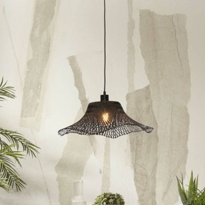 Good & Mojo, GOOD & MOJO Ibiza Hängelampe Ø 50 cm schwarz, GOOD & MOJO Ibiza Hängelampe Ø 50 cm schwarz