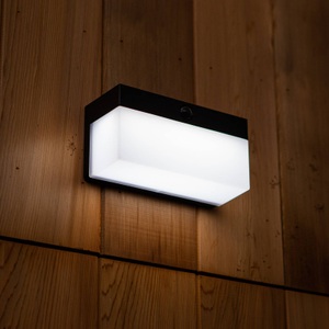 LUTEC, Lutec Solar-Außenstandleuchte mit Bewegungsmelder FRAN 6941502330 LED 9.7 W Schwarz, Lutec 6941502330 FRAN Solar-Außenstandleuchte mit Bewegungsmelder LED LED 9.7 W Schwarz