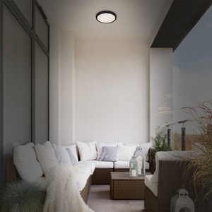 Briloner, LED-Deckenleuchte Runa, Sternenhimmel, schwarz, 