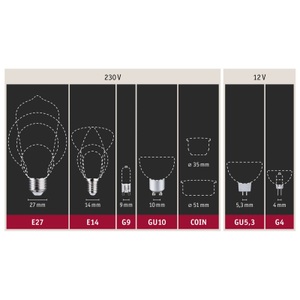 Paulmann, LED-Lampe E27 7W Filament 2.700K matt 2er-Packung, Paulmann 28642 LED EEK E (A - G) E27 7 W Warmweiß (Ø x H) 60 mm x 106 mm 2 St.