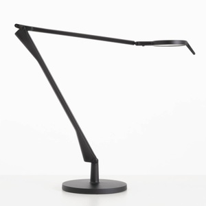 KARTELL, Kartell Aledin Tec - LED-Tischleuchte, schwarz, Tischleuchte Aledin TEC LED plastikmaterial schwarz / LED - Flacher Diffusor / Version mattlackiert - Kartell schwarz en plastikmaterial