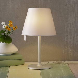 Artemide, Artemide Melampo notte - Nachttischleuchte, grau, Artemide - Tischleuchte MELAMPO - grau - Mischmaterial - 40 cm