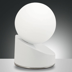 Fabas Luce, LED-Tischleuchte Gravity, weiß, LED-Tischleuchte Gravity, weiß