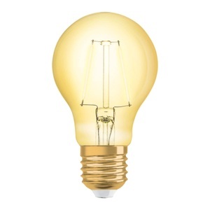 Osram, OSRAM LED-Lampe E27 2,5W 1906 ClassicA 2.400K gold, Osram Vintage 1906 LED E27 Birne Fadenlampe Gold 2.5W 220lm - 824 Extra Warmweiß | Ersatz für 25W