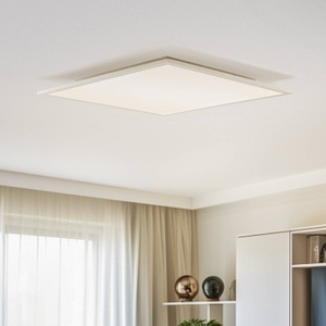 Lampenwelt.com, Liv - LED-Panel zum Einlegen und für Aufbau, 62 cm, Lindby LED-Panel Livel, 4.000 K, 62 cm x 62 cm, Aluminium