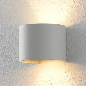 Lampenwelt.com, Weiße LED-Wandleuchte Zuzana, rund, Arcchio Wandleuchte Zuzana, rund, weiß, G9, 13 cm breit