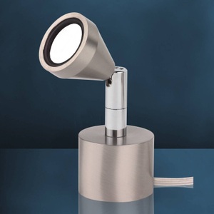 Busch, Schwenkbare LED-Tischleuchte MINI, universalweiß, LED-Tischleuchte Mini, schwenkbar, nickel, 5.000K