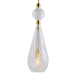 Ebb & Flow, EBB & FLOW Smykke L Hängelampe gold crystal check, EBB & FLOW Smykke L Hängelampe gold crystal check