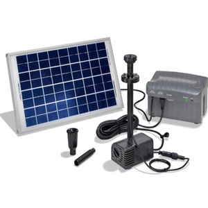 Esotec, Solar Pumpensystem Siena mit LEDs, Esotec 101780 Siena Plus Solar-Pumpenset mit Beleuchtung, mit Akkuspeicher