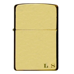 Zippo, Personalisierbares Zippo Feuerzeug Regular Brass, Zippo-Feuerzeug Brass High Polished - mit Gratis Gravur - Zippo Feuerzeuge