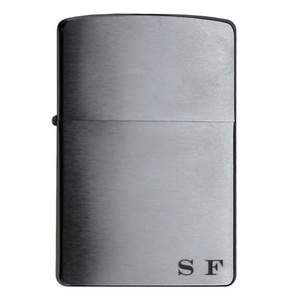 Zippo, Personalisierbares Zippo Feuerzeug Regular Chrome Brush Finish, Zippo-Feuerzeug Chrome Brushed - mit gratis Gravur - Zippo Feuerzeuge
