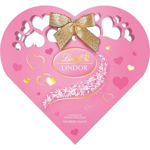 Lindt & Sprüngli, Lindt Lindor Erdbeer Herz 200g, 