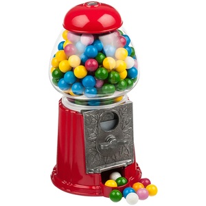 Geschenkidee, (23x12cm) Kaugummispender Retro-Look Glas, Gum Ball Machine Junior 23cm