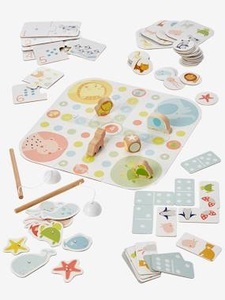 VERTBAUDET, Set mit 7 Gesellschaftsspielen für die Kleinsten mehrfarbig, Set mit 7 Gesellschaftsspielen für die Kleinsten mehrfarbig