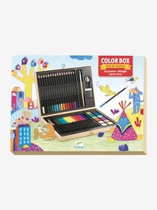 DJECO, Djeco Mal-Box COLOR 46-teilig, DJECO Kinder Mal-Set mehrfarbig