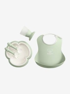 BABYBJORN, BABYBJÖRN Küchenset für Kinder 5 Teile, BABYBJÖRN® Esslern-Set für Babys hellgrün