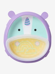 Skip Hop, SKIP HOP 2-in-1 Teller Eat Neat Zoo Einhorn, SKIP HOP® Zoo Esslern-Set für Kinder einhorn/bunt