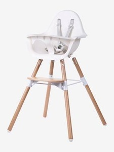 Childhome, Childhome Hochstuhl Evolu 2 2in1, CHILDHOME Hochstuhl Evolu 2 weiss/natur