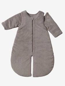 VERTBAUDET, Schlafsack, auch für's Auto taupe, Schlafsack/Overall für Babys, Mikrofaser taupe