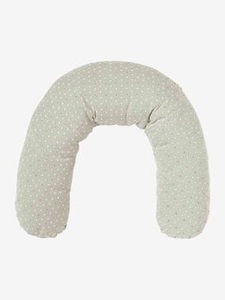 VERTBAUDET, 2-in-1-Stillkissen grau sterne, 2-in-1-Stillkissen grau sterne