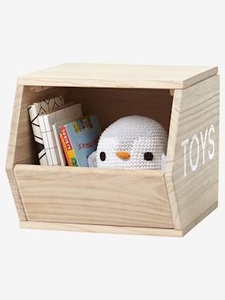 VERTBAUDET, Holz-Aufbewahrungsbox für Spielzeug natur, Holz-Aufbewahrungsbox Toys natur