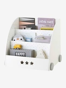VERTBAUDET, Bücherregal Sirius für Kinderzimmer weiss/grau, Bücherregal Sirius für Kinderzimmer weiss/grau