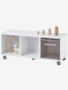 VERTBAUDET, Kinderzimmer-Sideboard mit Rollen weiss, Kinderzimmer Sideboard mit Rollen weiss