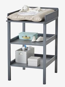 VERTBAUDET, Wickeltisch mit 2 Ablagen grau, Wickeltisch Madison mit 2 Ablagen grau