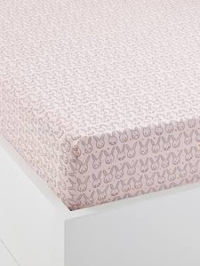 VERTBAUDET, Baby Spannbettlaken Feenzauber rosa, Baby Spannbettlaken Feenzauber rosa