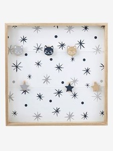 VERTBAUDET, Kinderzimmer-Pinnwand natur/weiss, Kinderzimmer-Pinnwand aus Holz natur/weiss
