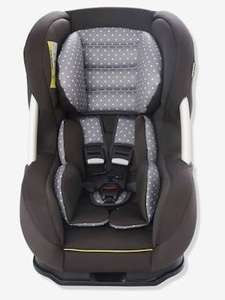 VERTBAUDET, Autositz Gr. 0+/1 Safesit iSize + Isofix anthrazit/getupft, Autositz Gr. 0+/1 Safesit iSize + Isofix anthrazit/grau sterne