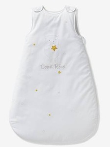 VERTBAUDET, Baby Schlafsack Kuscheltiere, ärmellos weiss, Baby Schlafsack Kuscheltiere, ärmellos weiss