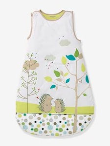 VERTBAUDET, Schlafsack Picknick mit Igeln weiss, Schlafsack mit Igeln Picknick weiss