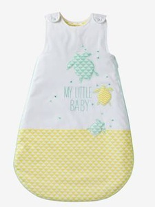 VERTBAUDET, Sommer-Schlafsack Auf der Insel weiss/schildkröten, Baby Sommerschlafsack Tropeninsel weiss/schildkroeten