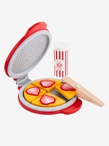 VERTBAUDET, Holz-Waffeleisen mehrfarbig, Waffeleisen für die Puppenküche mehrfarbig