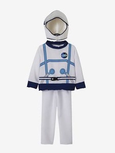 VERTBAUDET, Astronautenkostüm für Kinder weiss, Astronautenkostüm für Kinder mehrfarbig