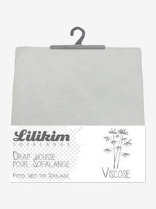 LILIKIM, Wickeltischauflage-Bezug LILIKOM Sofalange hellgrau, LILIKIM Spannbettlaken für Wickelauflage Sofalange hellgrau