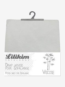 LILIKIM, Wickeltischauflage-Bezug LILIKOM Sofalange hellgrau, LILIKIM Spannbettlaken für Wickelauflage Sofalange hellgrau
