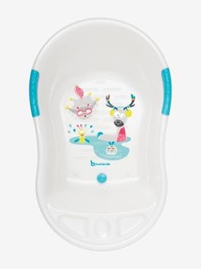 BADABULLE, BADABULLE Babybadewanne Bergtiere weiss