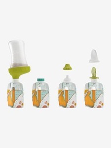 BABYMOOV, BABYMOOV Starter-Set Quetschbeutel Foodii, BABYMOOV® Quetschflasche Start-Set Foodii farblich sortiert