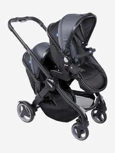 CHICCO, CHICCO Fully Twin 2019 stone, CHICCO® Zwillings-Kinderwagen Fully Twin stone