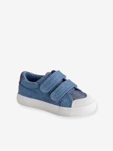 VERTBAUDET, Stoffschuhe für Baby Jungen, Klettverschluss blue denim, Stoffschuhe für Baby Jungen, Klettverschluss blue denim