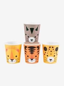 MY LITTLE DAY, Kinderparty 8er-Set Pappbecher MY LITTLE DAY wilde tiere, MY LITTLE DAY Kinderparty 8er-Set Pappbecher mini-raubkatzen