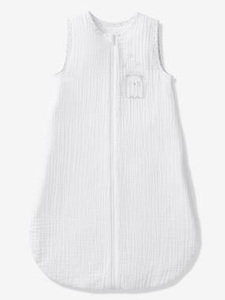 VERTBAUDET, Sommer-Schlafsack Igel weiss bedruckt, Sommer-Schlafsack ,,Igel weiss