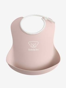 BABY BJORN, Lätzchen mit Auffangschale BABYBJÖRN hellrosa, BABYBJÖRN® Lätzchen mit Auffangschale hellrosa