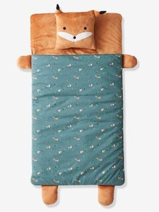 VERTBAUDET, Kinder-Schlafsack ,,Fuchs graugrün/braun