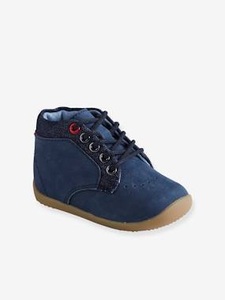 VERTBAUDET, Jungen Lauflernboots aus Leder marine, Jungen Lauflernboots aus Leder marine